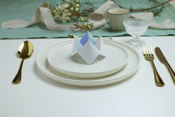 Segnaposto origami bimbo
