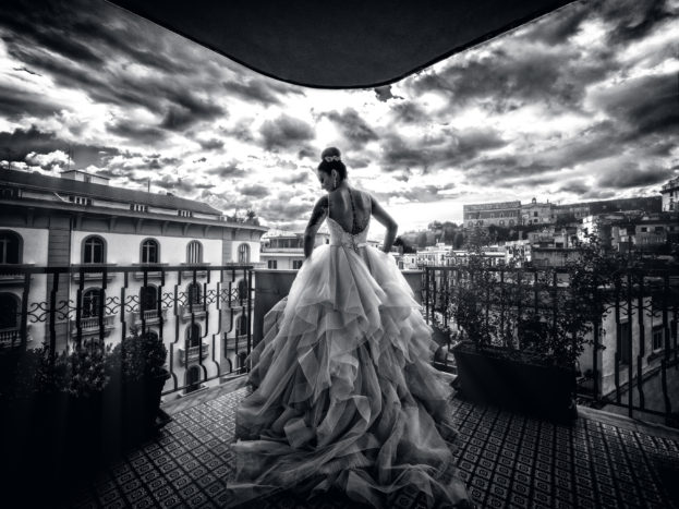Bride and Clouds
