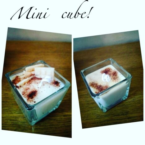 Mini cube candle cioccolato