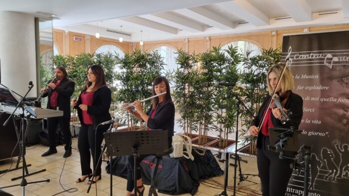 voce,violino,flauto e clarinet